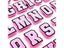 1pcs Pink Letters Shoe Charms For Sandals Jeans Pins Badge Unisex Party Favors Carousel 8