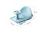 Baby Bathtub Seat Anti-slip Mat Floating Pillow Carousel 6