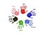 Baby Footprints Safe Non-Toxic Handprint Footprint Imprint Ink Pads Kits For Carousel 8