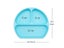 Children's Baby Silicone Sucker Bowl Tableware Set With Smile Face Carousel 6