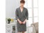 Men Waffle Bath Robe Kimono Plus Size Suck Water Towel Bathrobe Spa Hotel Carousel 5