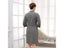 Men Waffle Bath Robe Kimono Plus Size Suck Water Towel Bathrobe Spa Hotel Carousel 6