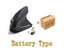 USB Rechargeable 2.4GHz Vertical Gaming Mouse 800-2400 DPI For PC Laptop Office Carousel 1