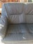 1285 RETRO LEATHER OAK FRAME 2 SEATER COUCH Carousel 7