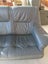 1285 RETRO LEATHER OAK FRAME 2 SEATER COUCH Carousel 8
