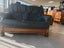 1285 RETRO LEATHER OAK FRAME 2 SEATER COUCH Carousel 9