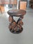 1298 CARVED TIMBER SMALL SIDE TABLE Carousel 2