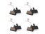 4 Pairs Bicycle Bike Cycling Disc Brake Pads For SHIMANO SRAM AVID HAYES Magura Carousel 4