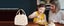 Lunch Bag for Women Men Cute Corduroy Lunch Tote Bags Reusable Insulated Carousel 2