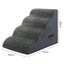 Pawz 4 Steps Pet Stairs Dog Ramp High Density Foam Non-Slip Ladder for Bed Sofa Carousel 9