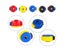 5 Pack Quick-Set Cymbal Mate Drum Accessories Kit Push-on Design Lightweight Carousel 4