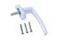 White Aluminum Alloy Window Handle With Locks Universal Door Handle Key Locking Carousel 2