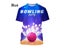 New Men Women Summer Bowling 3D Printing T-Shirt Casual Short Sleeve Fashion Carousel 5