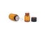 10PC Empty Amber Glass Essential Oil Bottle Laboratory Glass Perfume Bottle Oil Carousel 5