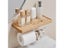 Wooden Tissue Rack Dual Space-saving Durable Hotel Toilet Roll Paper Tissue Carousel 4
