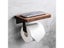 Wooden Tissue Rack Dual Space-saving Durable Hotel Toilet Roll Paper Tissue Carousel 5