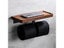Wooden Tissue Rack Dual Space-saving Durable Hotel Toilet Roll Paper Tissue Carousel 7