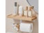 Wooden Tissue Rack Dual Space-saving Durable Hotel Toilet Roll Paper Tissue Carousel 8