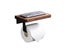 Wooden Tissue Rack Dual Space-saving Durable Hotel Toilet Roll Paper Tissue Carousel 1