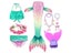 Swimming Mermaid Tail Kids Girls Costume Cosplay Children Swimsuit Fantasy Carousel 7