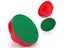 Red Air Hockey Equipment Pucks Accessories Carousel 6