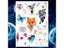 YURAN Ankle Flora Cherry Lavender Flash Fake Waterproof Tattoos Temporary Women Carousel 5