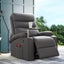 Massage Chair Recliner Chairs Heated Lounge Sofa Armchair 360 Swivel Grey Carousel 7