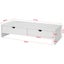 White Monitor Stand Desk Organizer With 2 Drawers Carousel 4