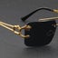 Vintage Luxury Golden Fahsion Glasses Cool Tiger Stand Women's Carousel 6