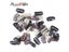 10Pcs Clips 9-Teeth Snap-Comb Wig Clips With Rubber For Hair Extension Wigs Carousel 4