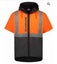 Far South Dacre HiViz Oilskin Short Sleeve Vest Hood Carousel 1