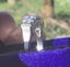 Natural Diamond and platinum ring size J Carousel 12