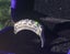 Natural Diamond and platinum ring size J Carousel 13