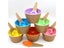 New 1Set Kids Ice Cream Bowl Spoon Set Durable Children Gifts Lovely Dessert Carousel 6