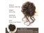 LUPU Synthetic Hair Bun Bands Blonde Black Messy Curly Chignon Donut Updo Carousel 5