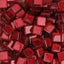 100pcs Glitter Shiny Glass Mosaic Tiles 1cm Square 0.4cm Thickness DIY Crafts Carousel 6