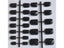 DIY Nail Salon Goods 24 Pcs Black Short False Nails Full Tips Carousel 5