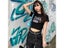 90s Black Harajuku Vintage Grunge Graphic Short Crop Top Streetwear Women Carousel 7