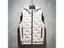 Winter Hooded Vest Men Pleated Solid Padded Vest Windproof Warm Sleeveless Carousel 5