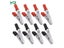 Insulated Crocodile Clip Plastic Handle Cable Lead Test Charging Clamp Metal Carousel 4