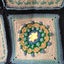 Heart shaped granny square baby blanket in grey and shades of blue Carousel 3