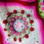 Stunning baby blanket in cream & pinks Carousel 3