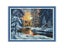 JoySunday Beautiful Snow Cross Stitch Kits Forest Sunset Snow DIY Handmade Carousel 1