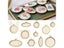 10Pcs Wooden Mini Embroidery Hoop Ring Round Pendant Cross Stitch Frame Kit For Carousel 3