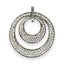 SALE | Sterling Silver Lovers' Rings Pendant with Cubic Zirconia. 513 Carousel 1