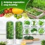 Herb Saver for Refrigerator Herb Storage Container Cilantro Container for Fridge Carousel 7