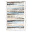 Marlow Floor Rug Short Pile Washable Carpet Soft Plush Non Slip Stripe 80x120 Carousel 1