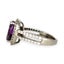 SALE | As New Sterling Silver Teardrop Ring Amethyst & Cubic Zirconia. 569 Carousel 2