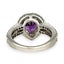 SALE | As New Sterling Silver Teardrop Ring Amethyst & Cubic Zirconia. 569 Carousel 3