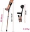 Folding Elbow Arm Adult Crutches - Height Adjustable Arm Cuff, Portable Design Carousel 2